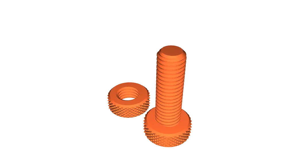 Nut & Bolt by Nazukao, Download free STL model