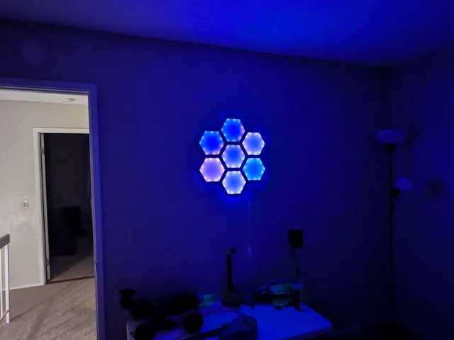 Hex Panel Wall Light Fixture