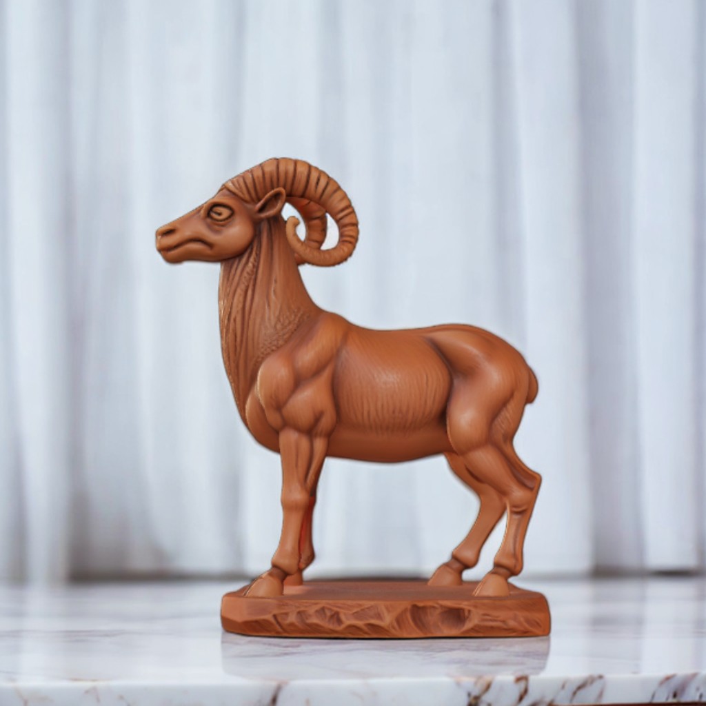 Carved Capricorn