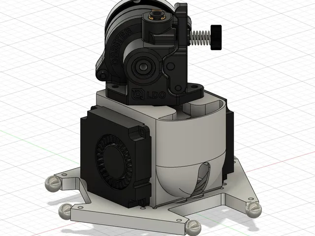 FLSun Super Racer - Effector housing mount for Orbiter v 2.0