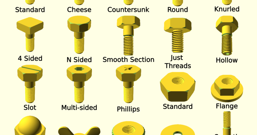 Easy bolts by Bonaaapetit | Download free STL model | Printables.com