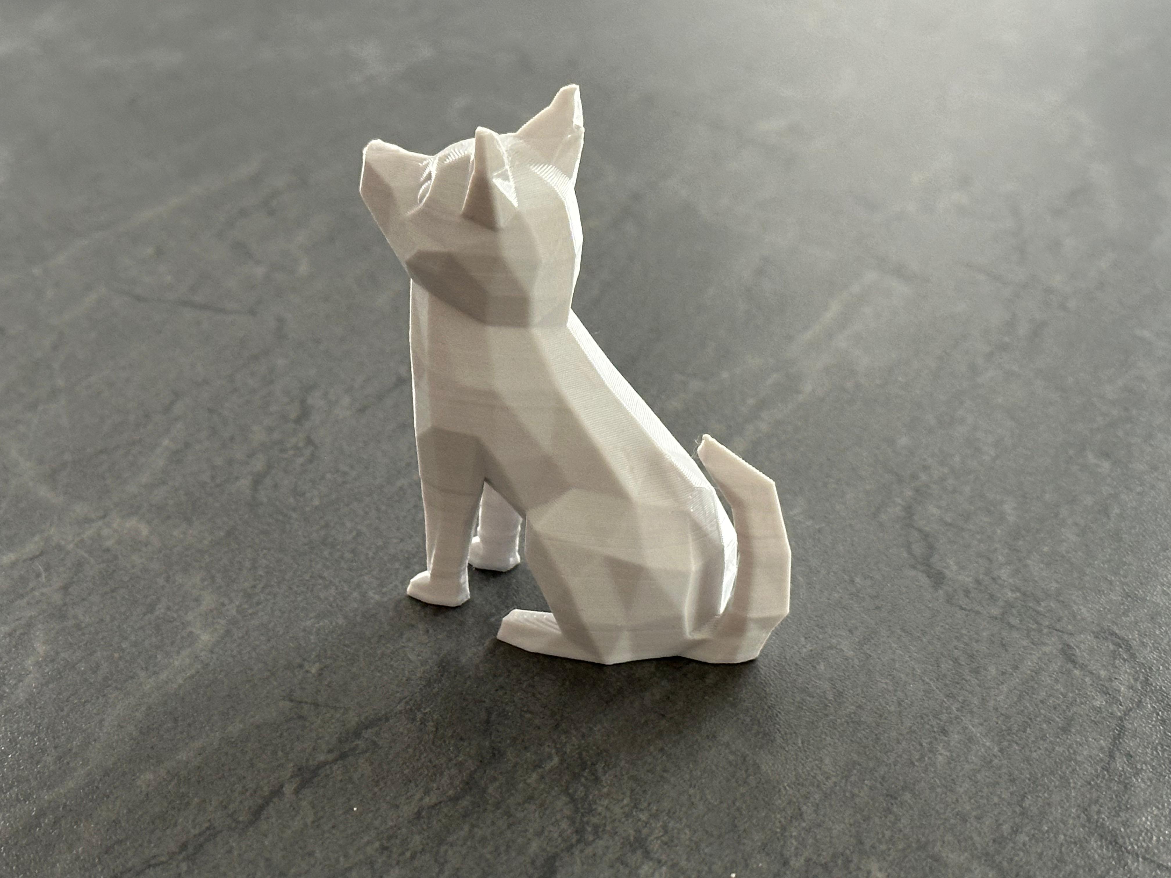 Cute Sitting Low Poly Dog (No Supports) by Matthias L | Download free ...