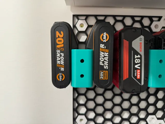 Worx 20V double battery holder for HSW