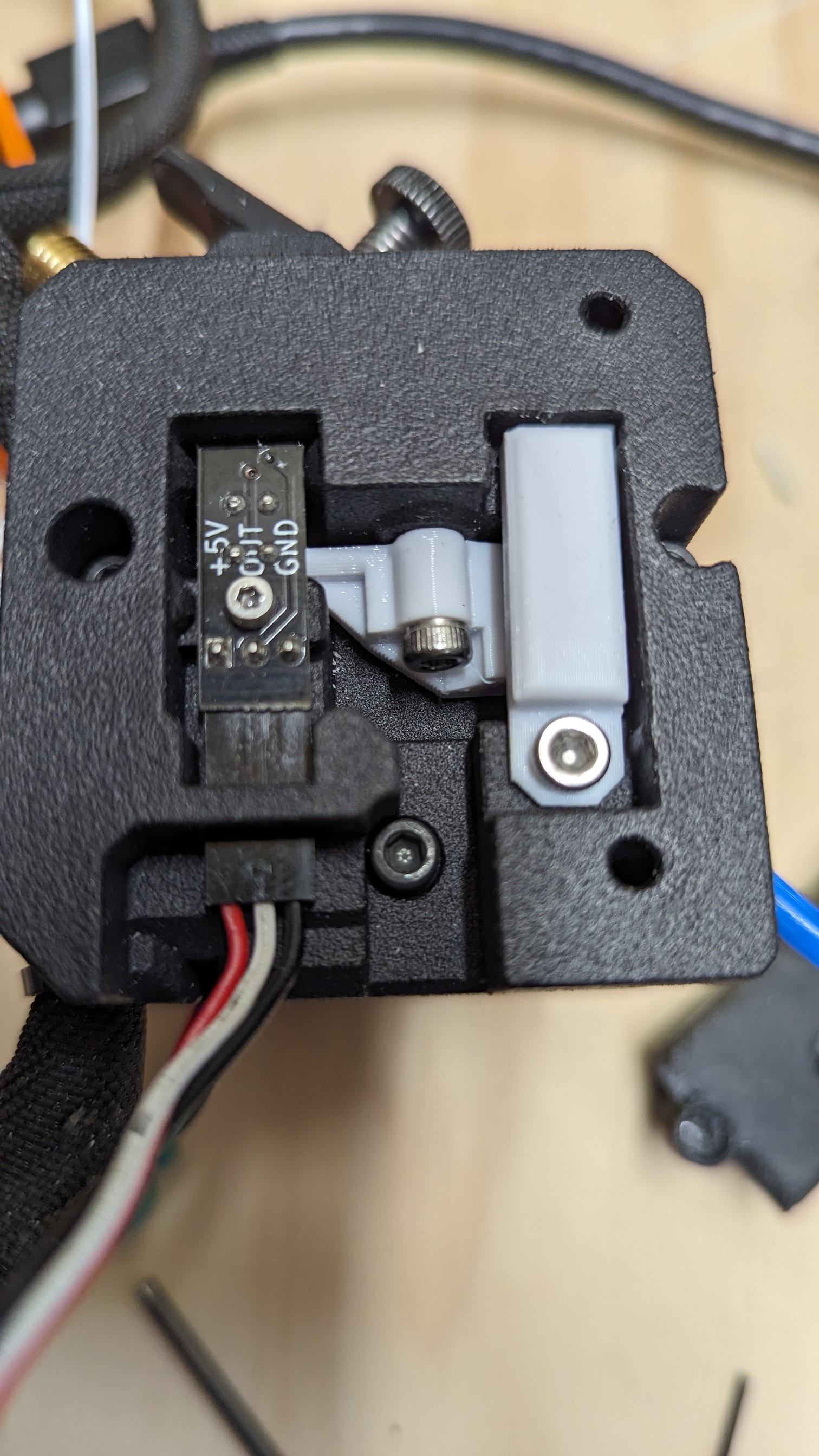 Mini Bondtech extruder Internal Filament Sensor (IFS) parts