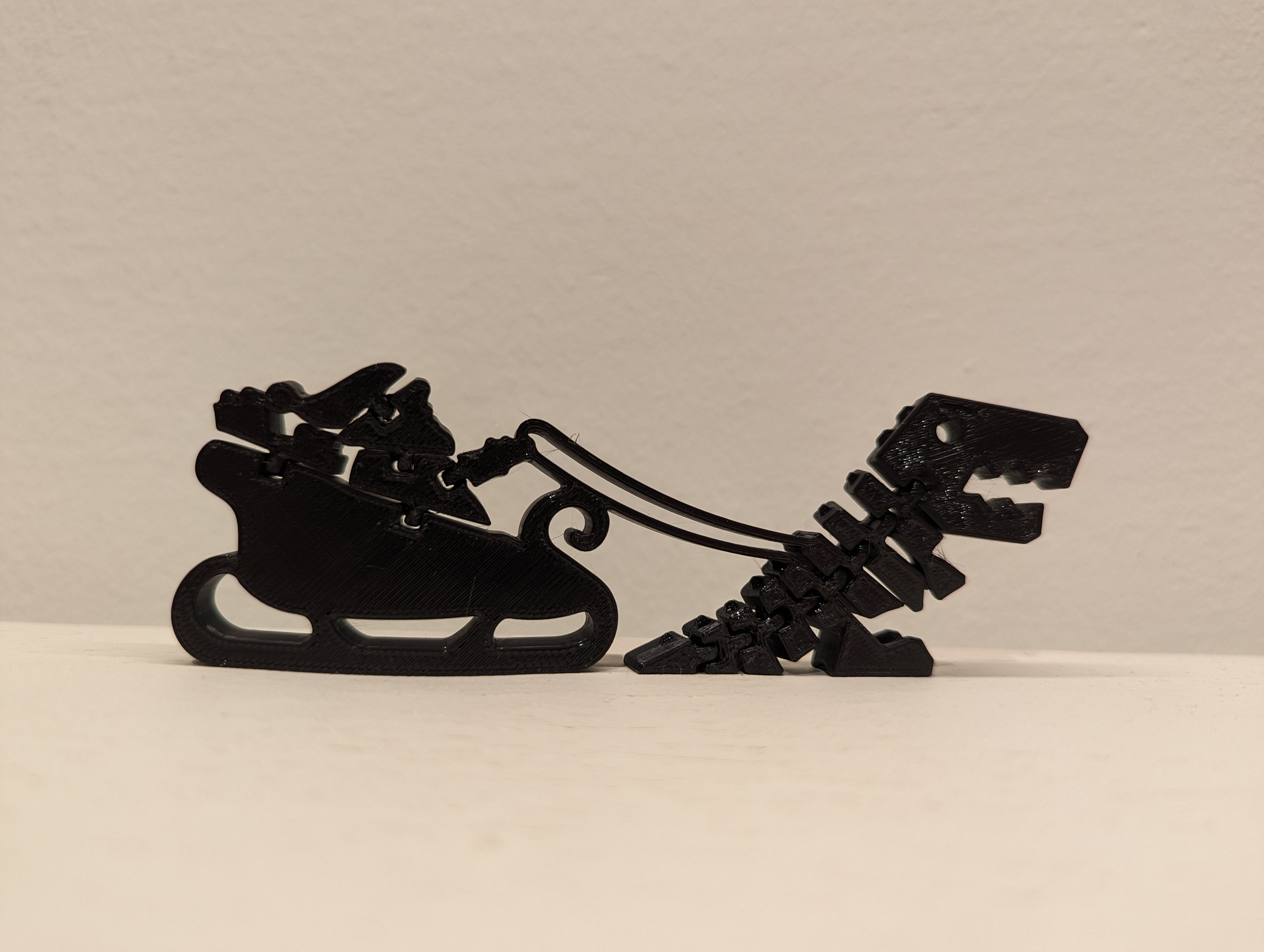 Flexi Reindeer Rex with Flexi Santa Claus