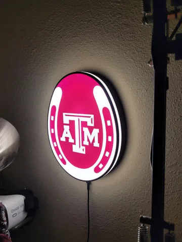 Texas A&M Horseshoe Light Box