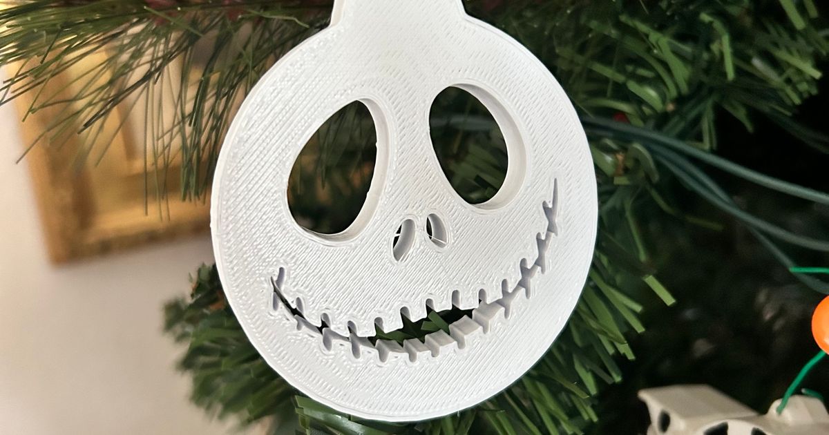 JACK SKELLINGTON ORNAMENT by Staceyluvs3d Download free STL model