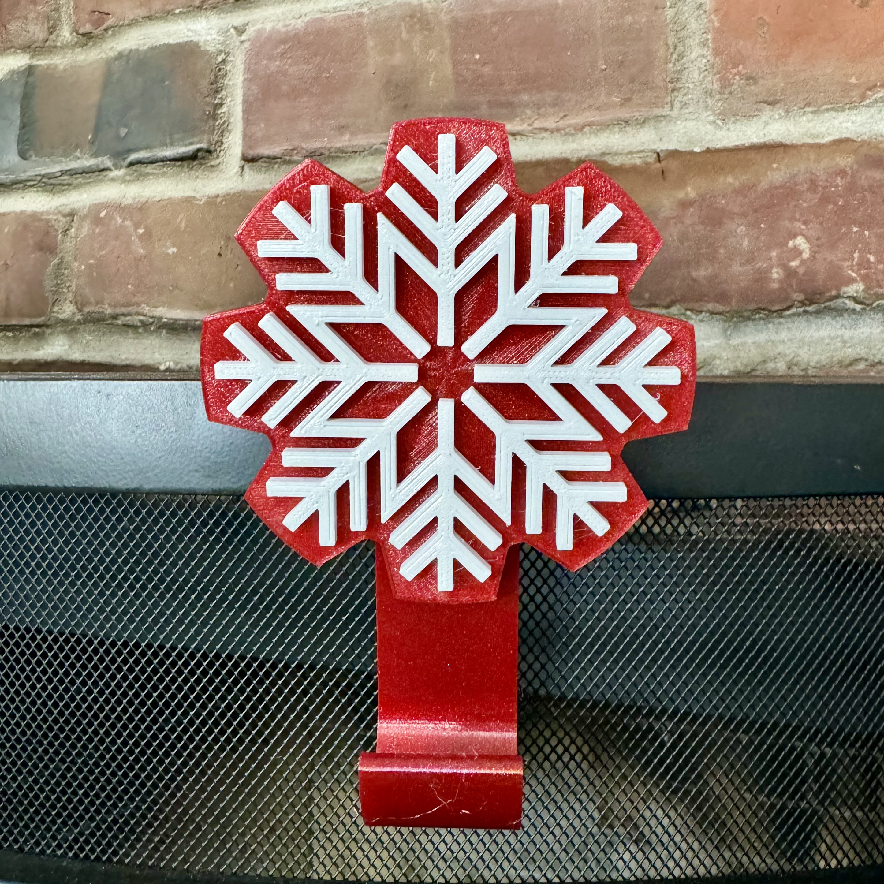 Miniatura 4 do modelo 3D Snowflake Stocking Hook Multi-Pack