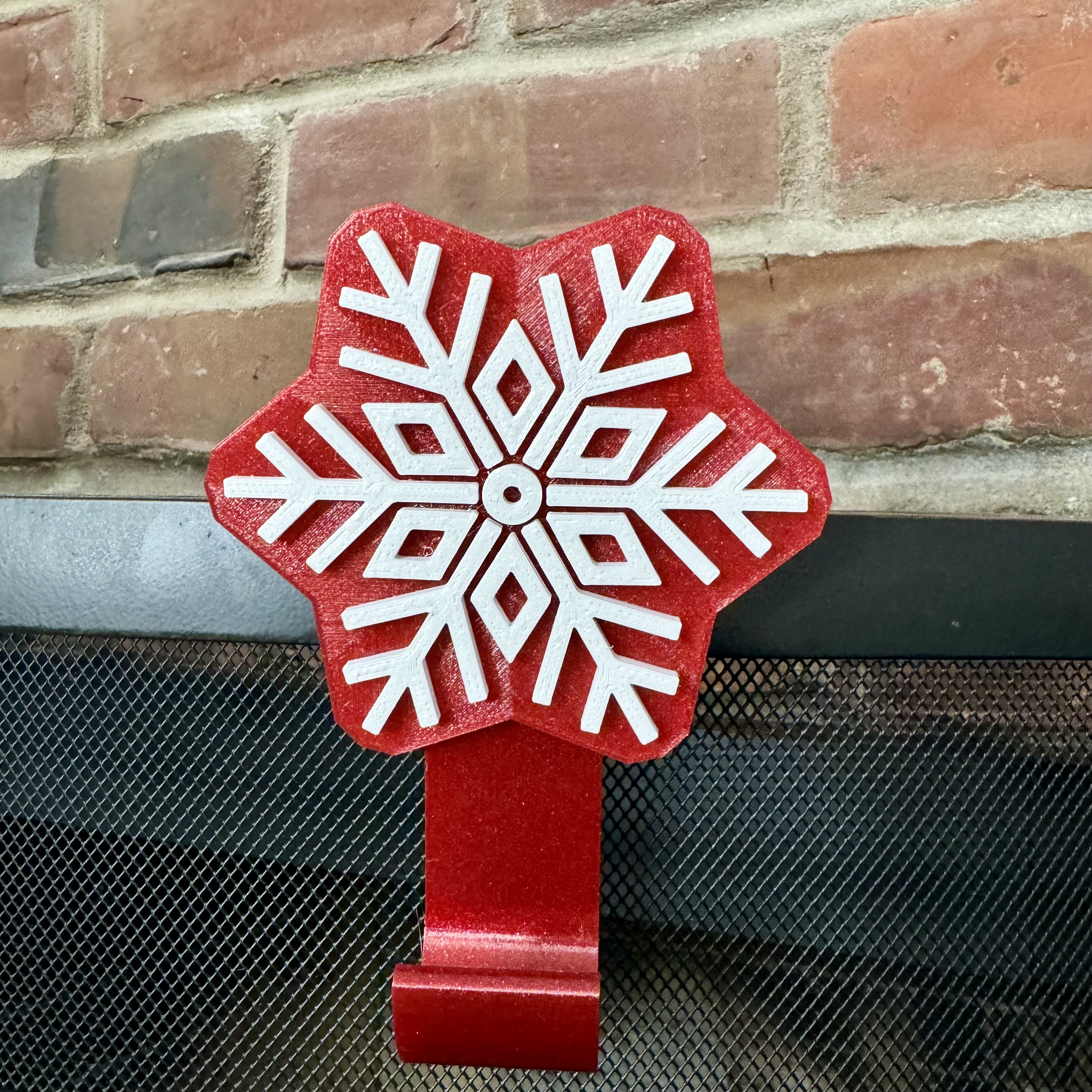 Miniatura 6 do modelo 3D Snowflake Stocking Hook Multi-Pack
