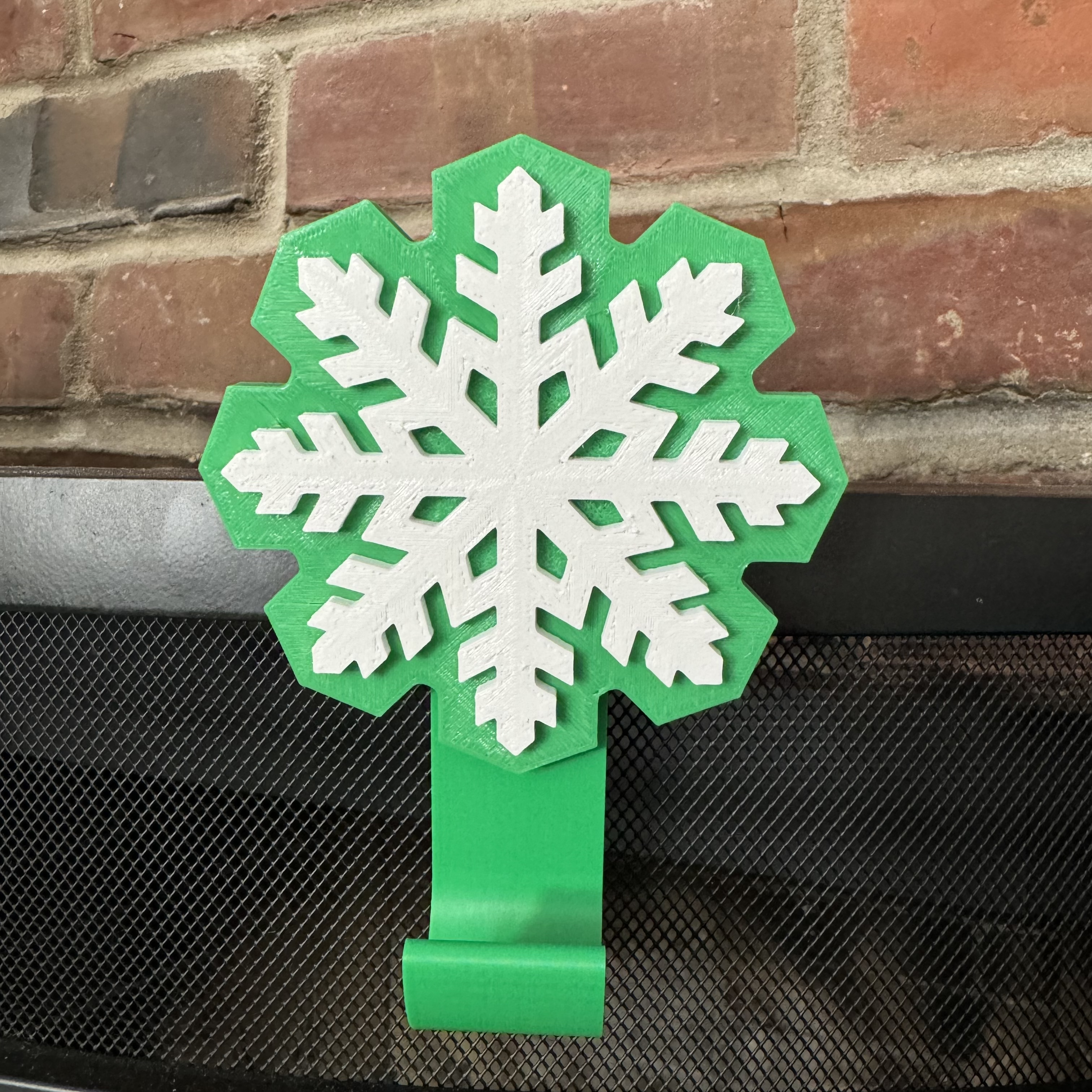 Miniatura 5 do modelo 3D Snowflake Stocking Hook Multi-Pack