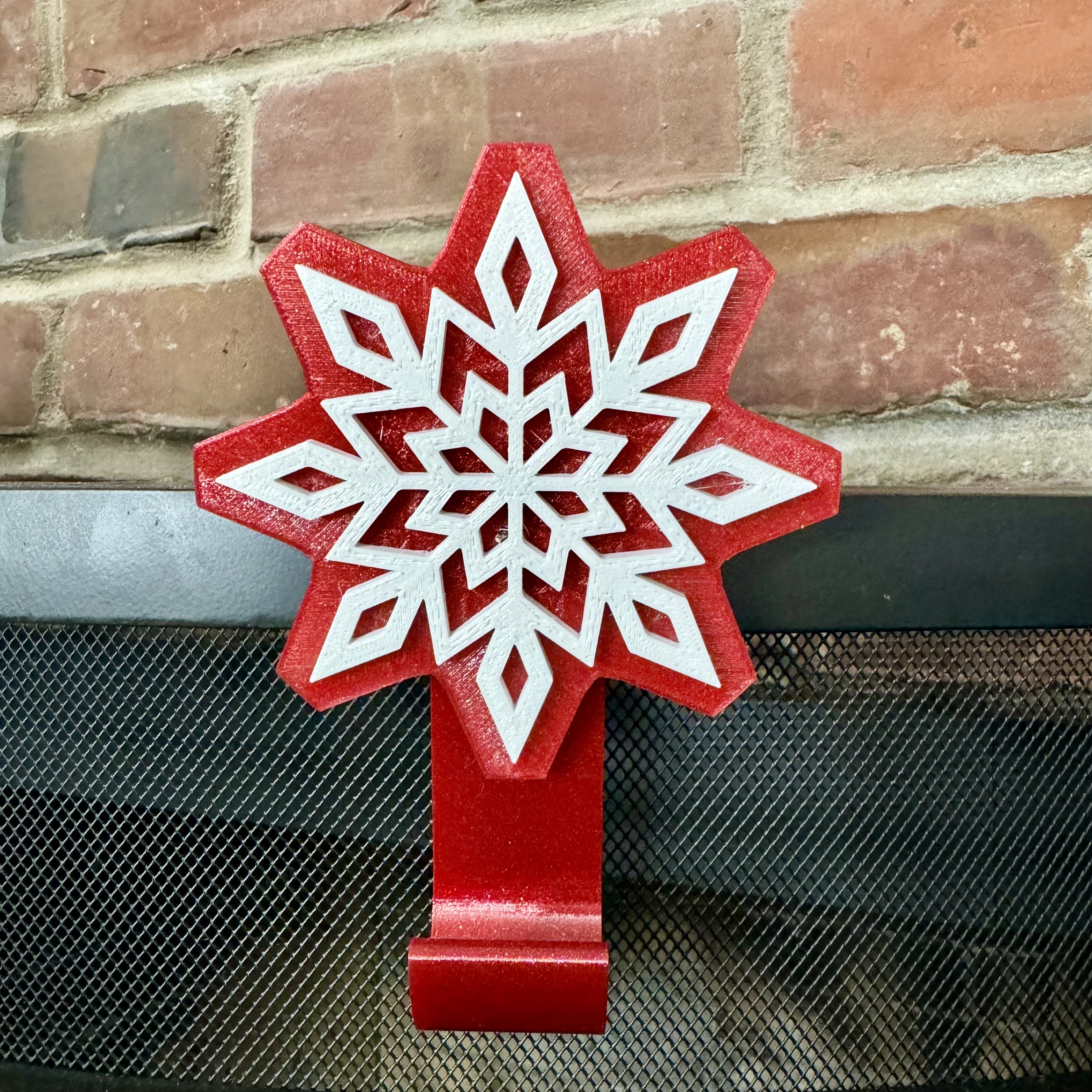 Miniatura 2 do modelo 3D Snowflake Stocking Hook Multi-Pack