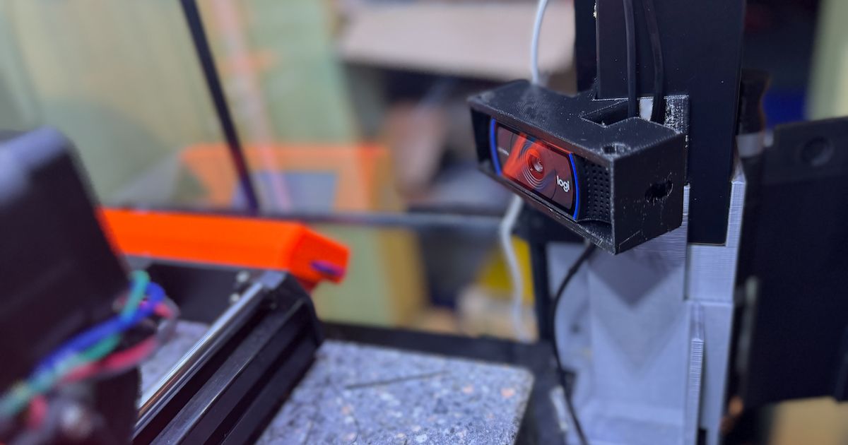 Logitech C920 Holder by PC2CV | Download free STL model | Printables.com