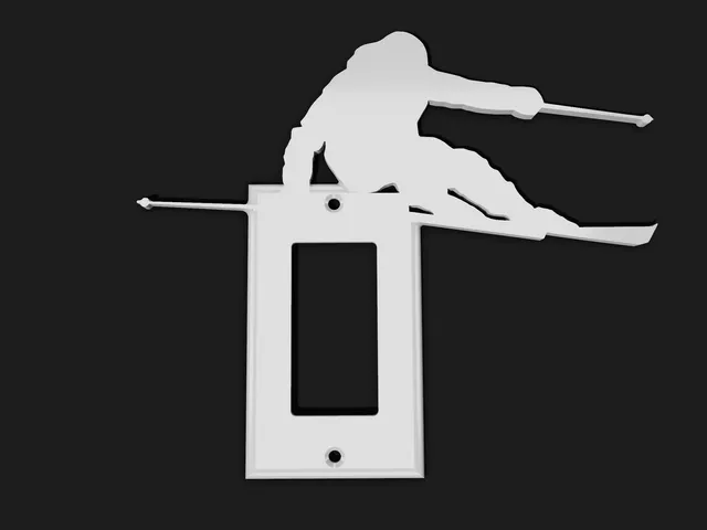 Decora Skier Light Switch Plate