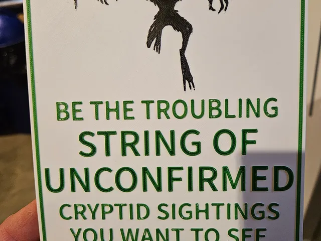 Mothman Cryptid Sign