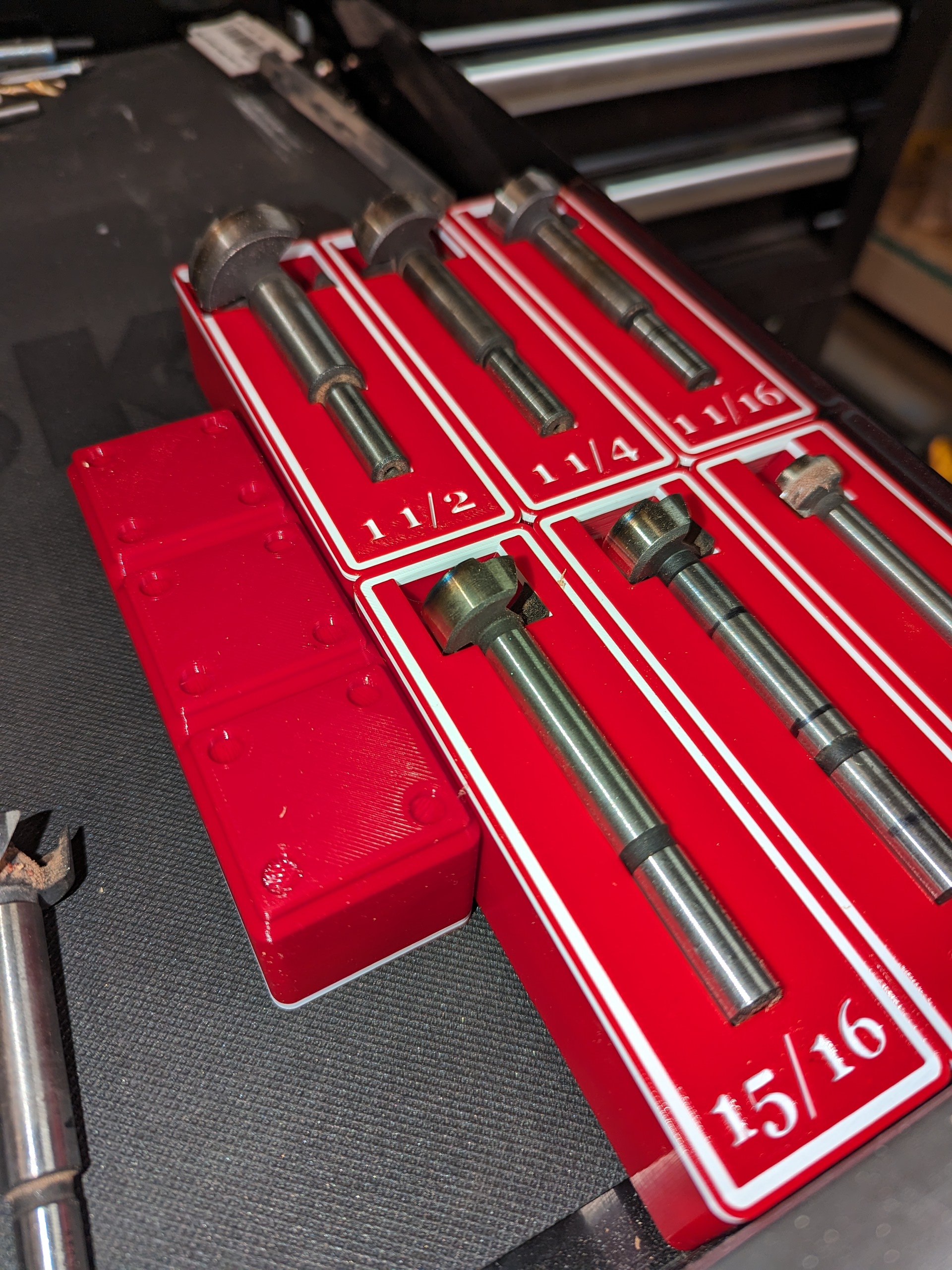 Gridfinity SAE Forstner Bit Holders por ShopWizard Descargar modelo