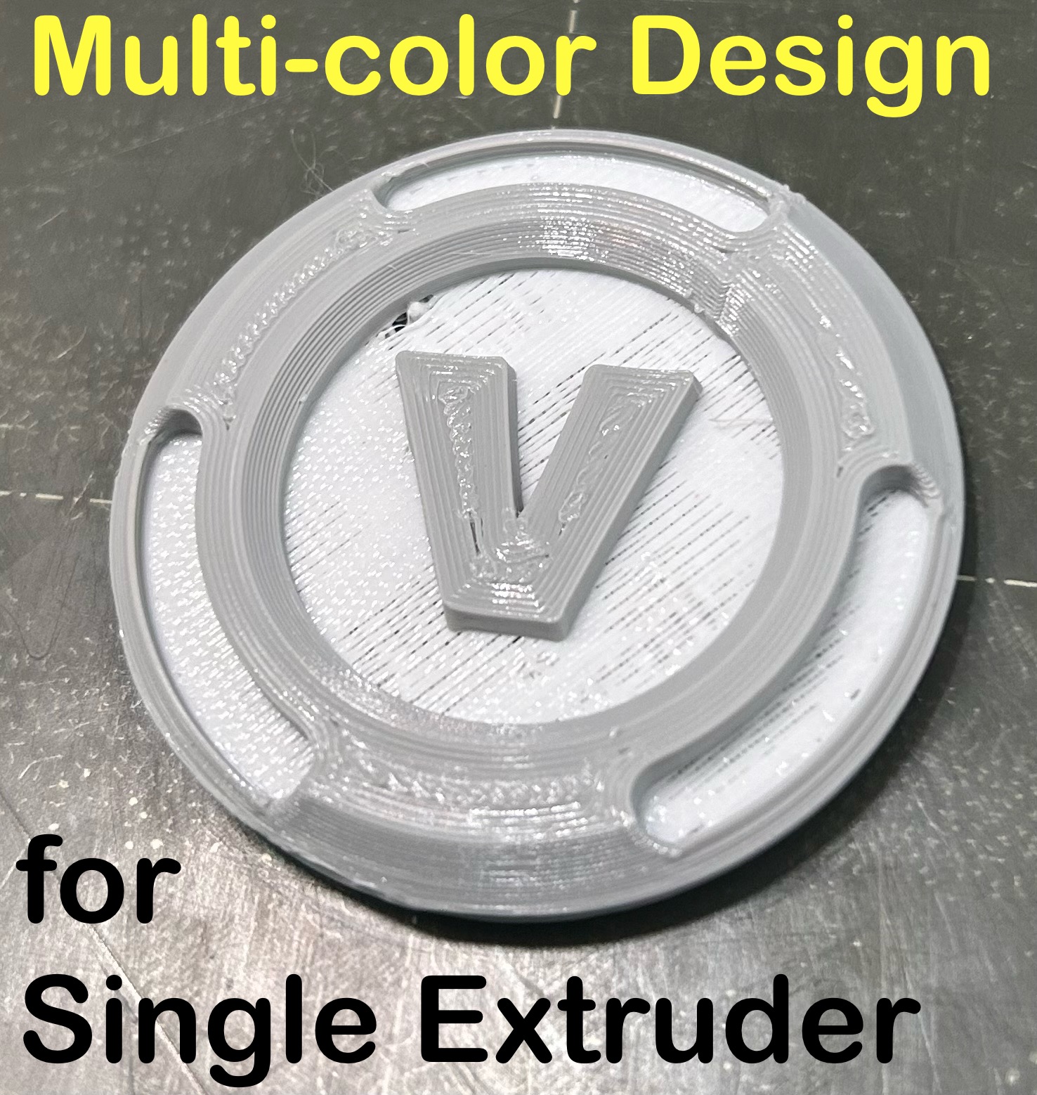 V buck Coin, single extruder/multi-color design by RocketEngineerByDay ...