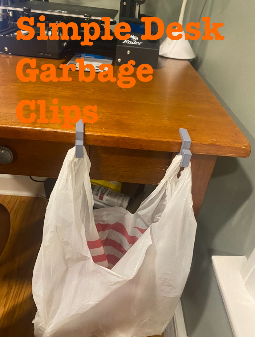 Universal-ish Garbage Clip For Your Desk