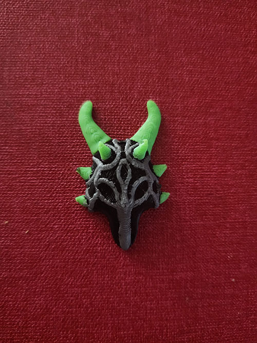 Dragon Mask Charm by KyuubiNight | Download free STL model | Printables.com