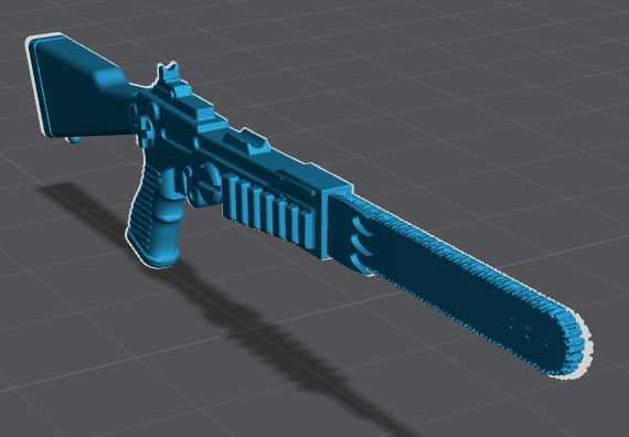 Gi Joe Buzzer Chainsaw rifle