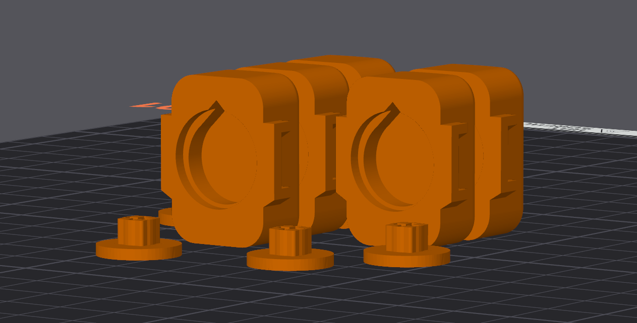 Modified buttons for minibar "Retail" Version for use with Kailh Box Navy Switches