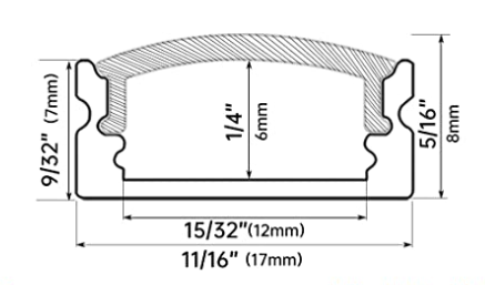 LED Strip Light Channel Mount/Clip by automontronic | Download free STL ...