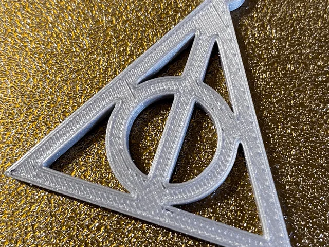 Deathly hallows easy printed pendant