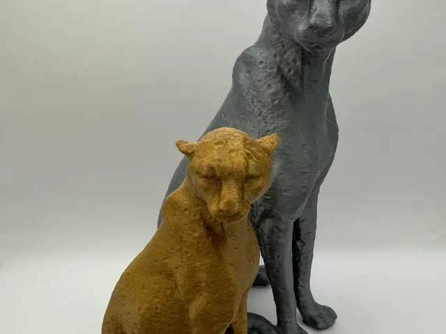 Cheetah Sitting Figure