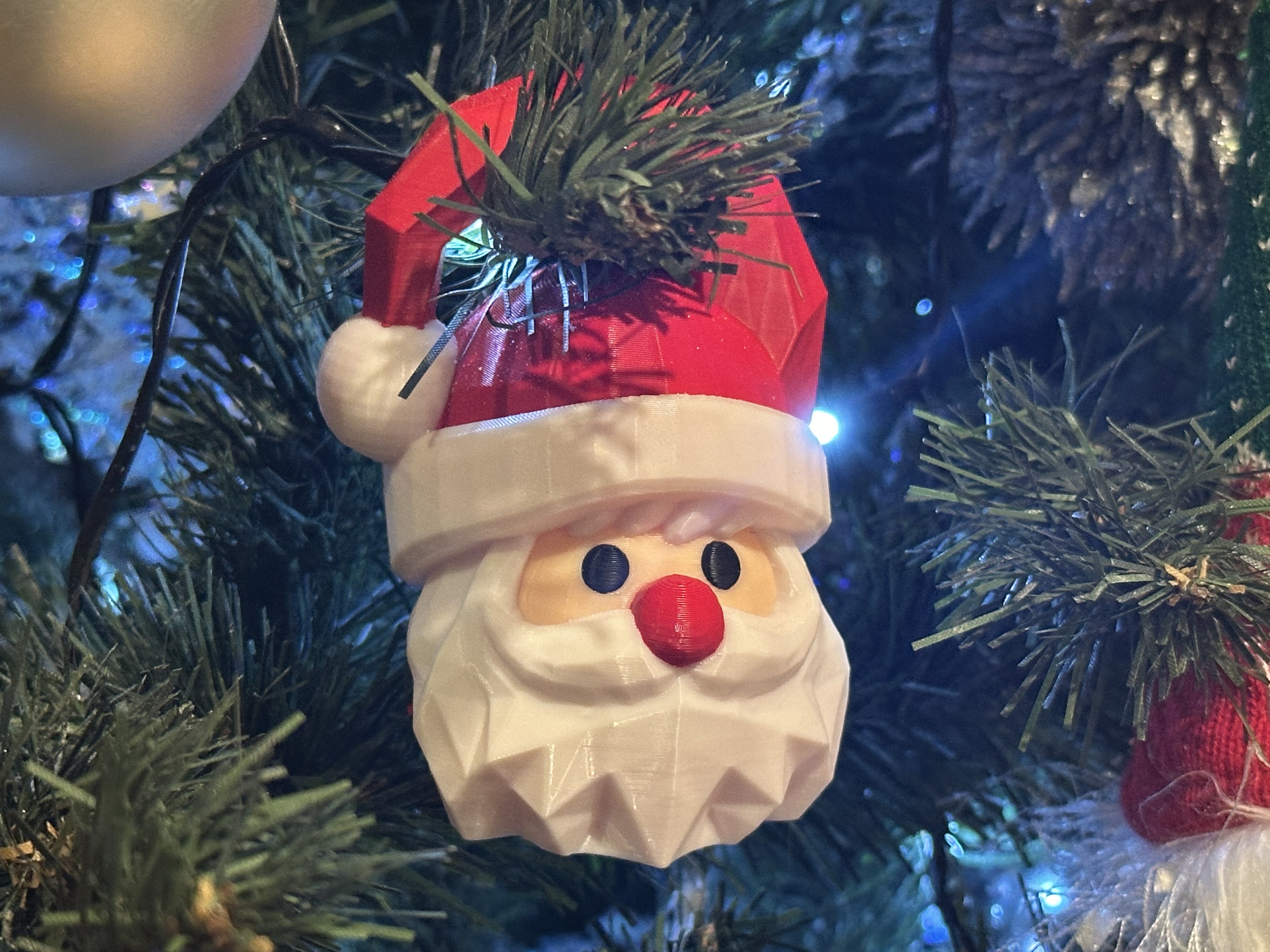 Santa Claus Low Poly Ornament