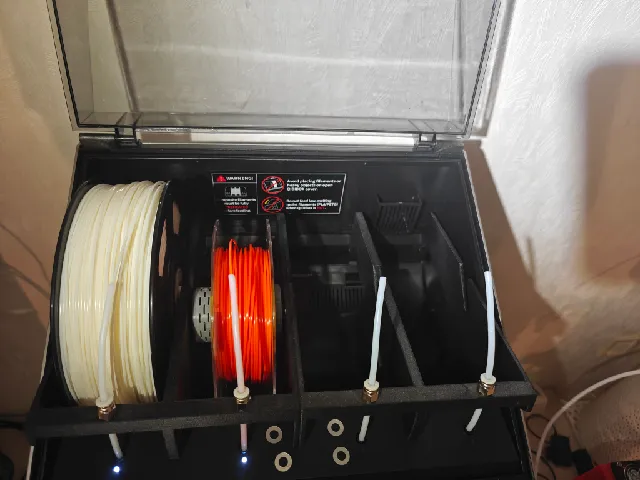Qidi Box mod Spool Holder (filament saver, small spool support)