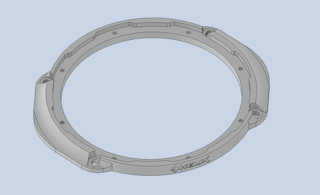 Helix Compose 200 mm to 6x9 inch speaker adaptor