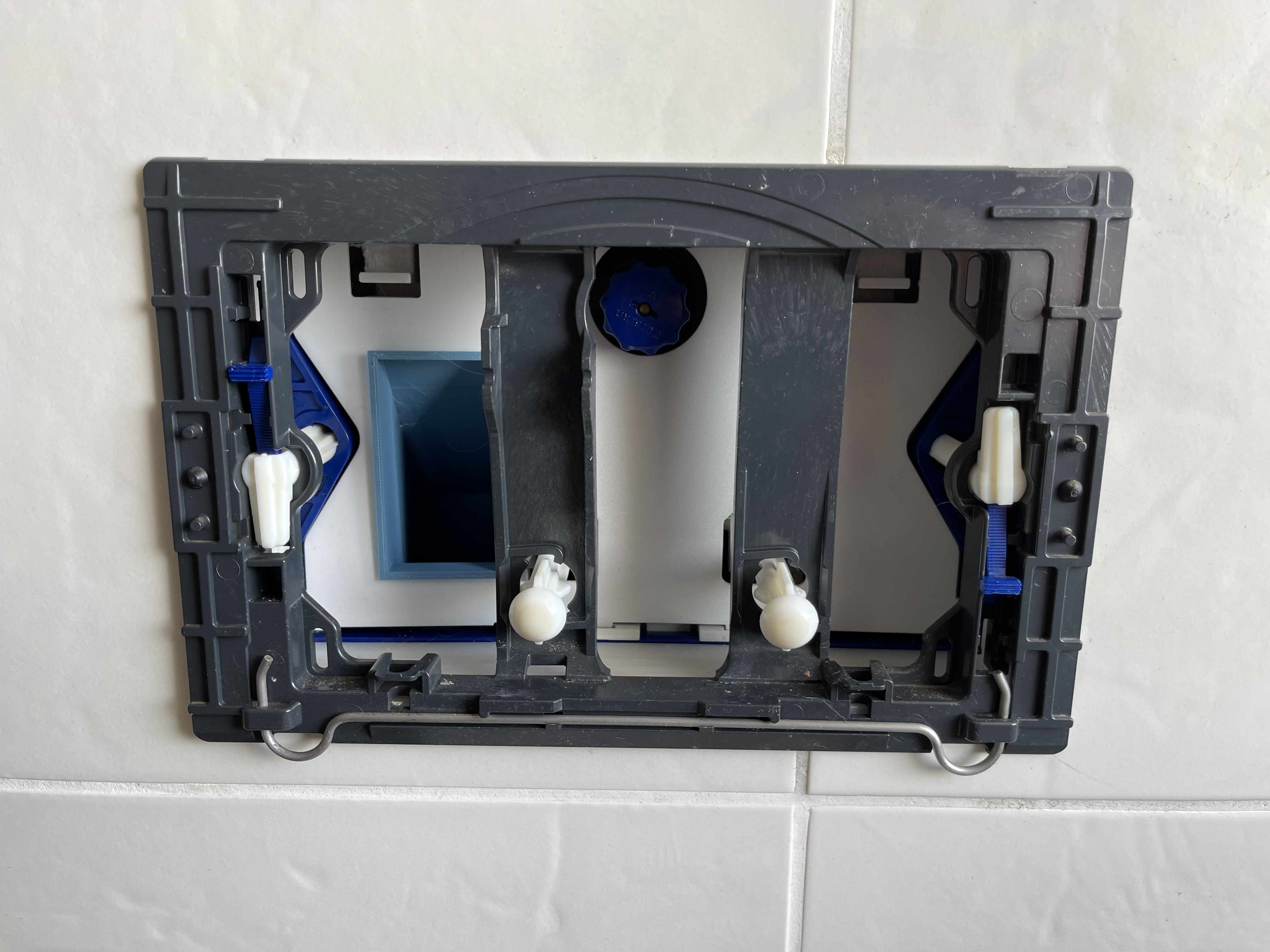 Toilet cleaning tab holder for concealed Toilets (Geberit 12cm)