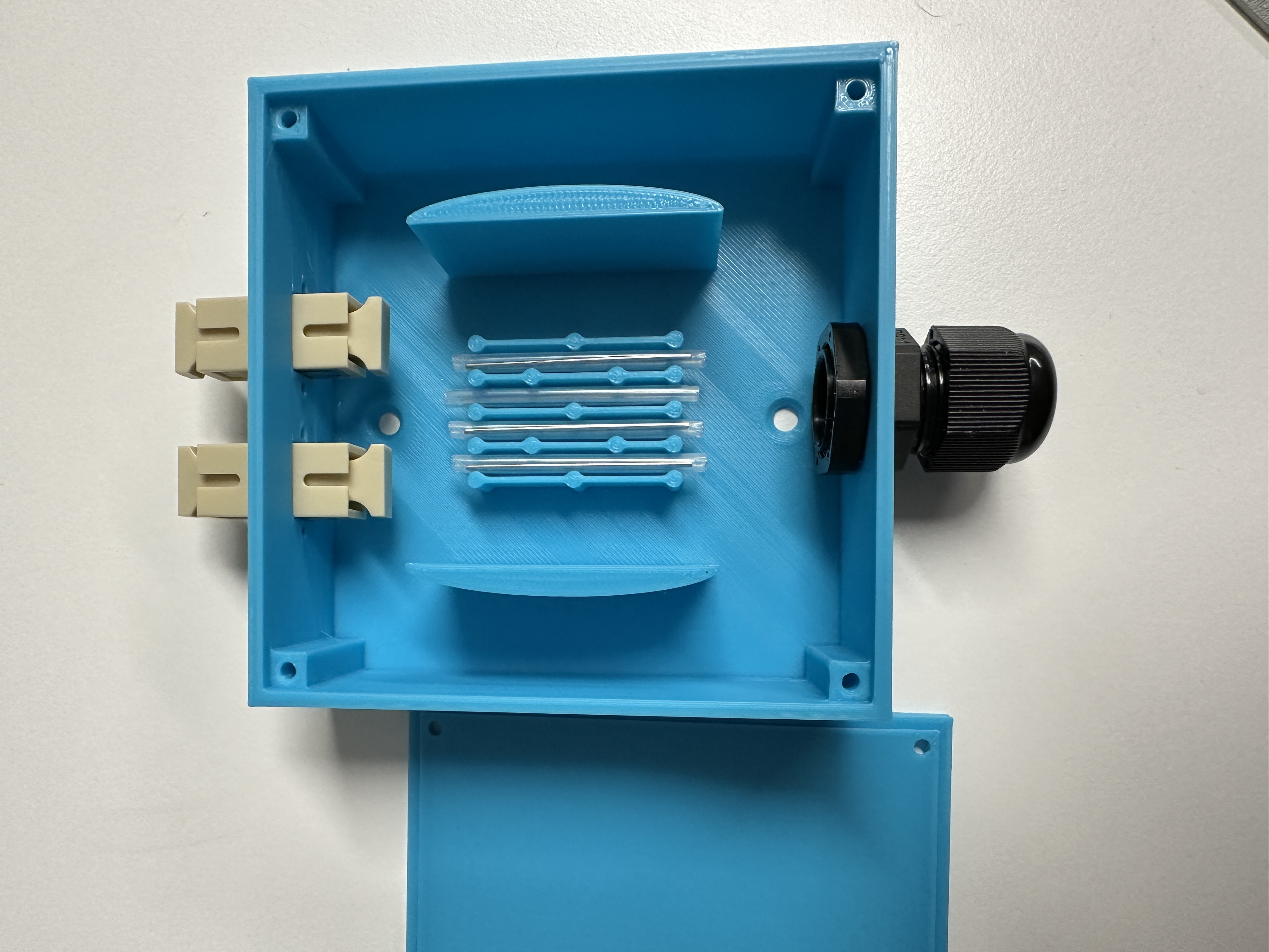 Fiber Optic Connector Junction Box by Ememell Download free STL model