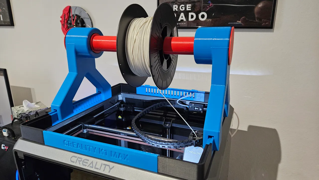 Creality K1 Max Top Spool Holder for TPU Printing by Mic Kuo, Download  free STL model