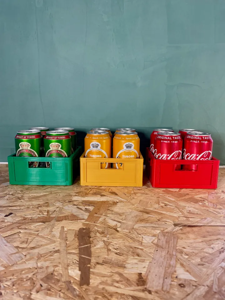 3D Printable Stackable Beer Crate by PeterGram