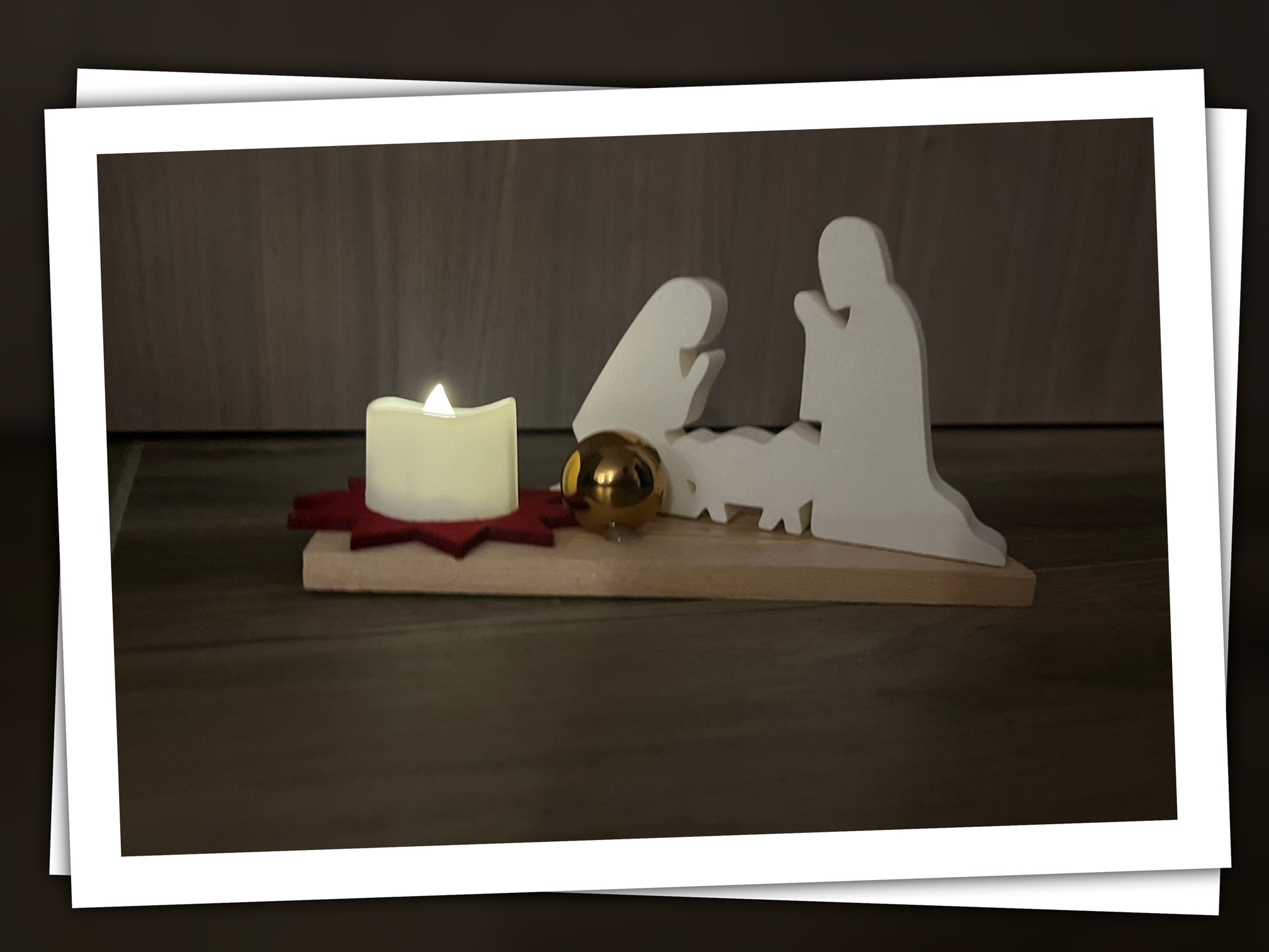 Krippe Weihnachten Crib Nativity Scene Christmas Klötzchen Deko