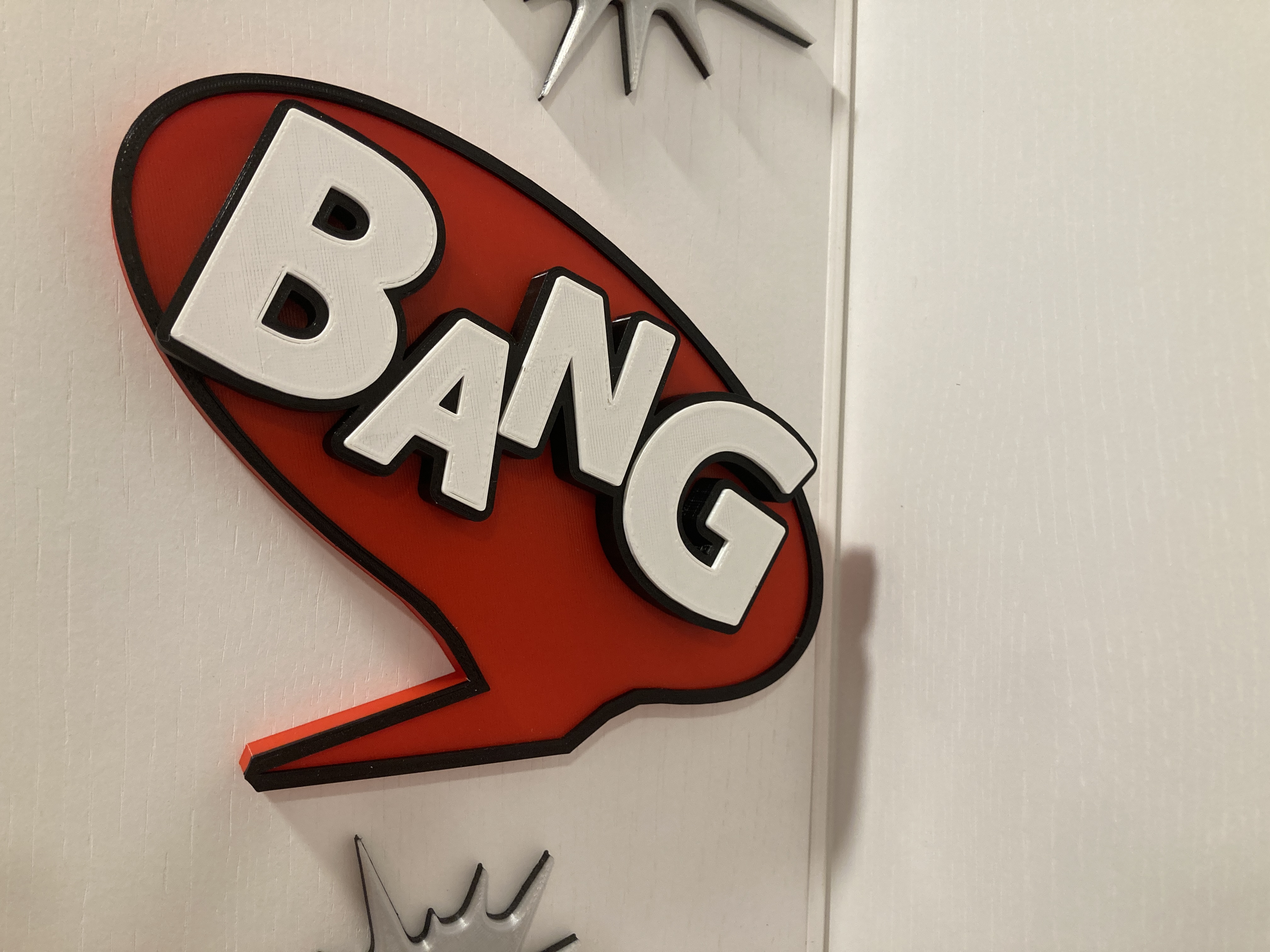 "Bang" the comics style sign