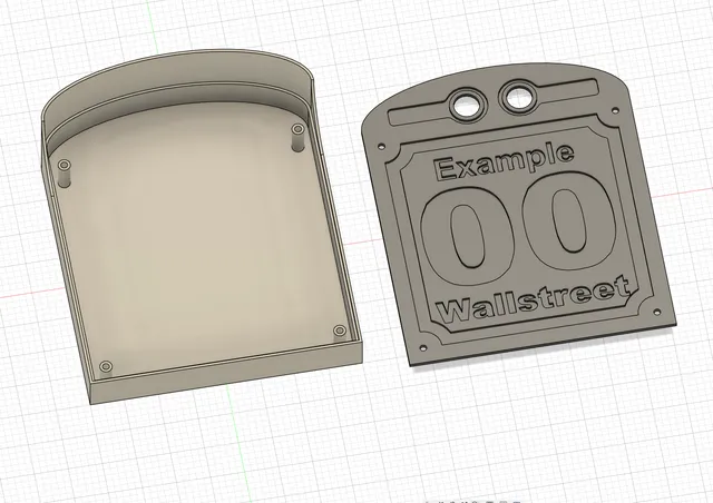 House Number Plate Case for Electronic and 2 Buttons