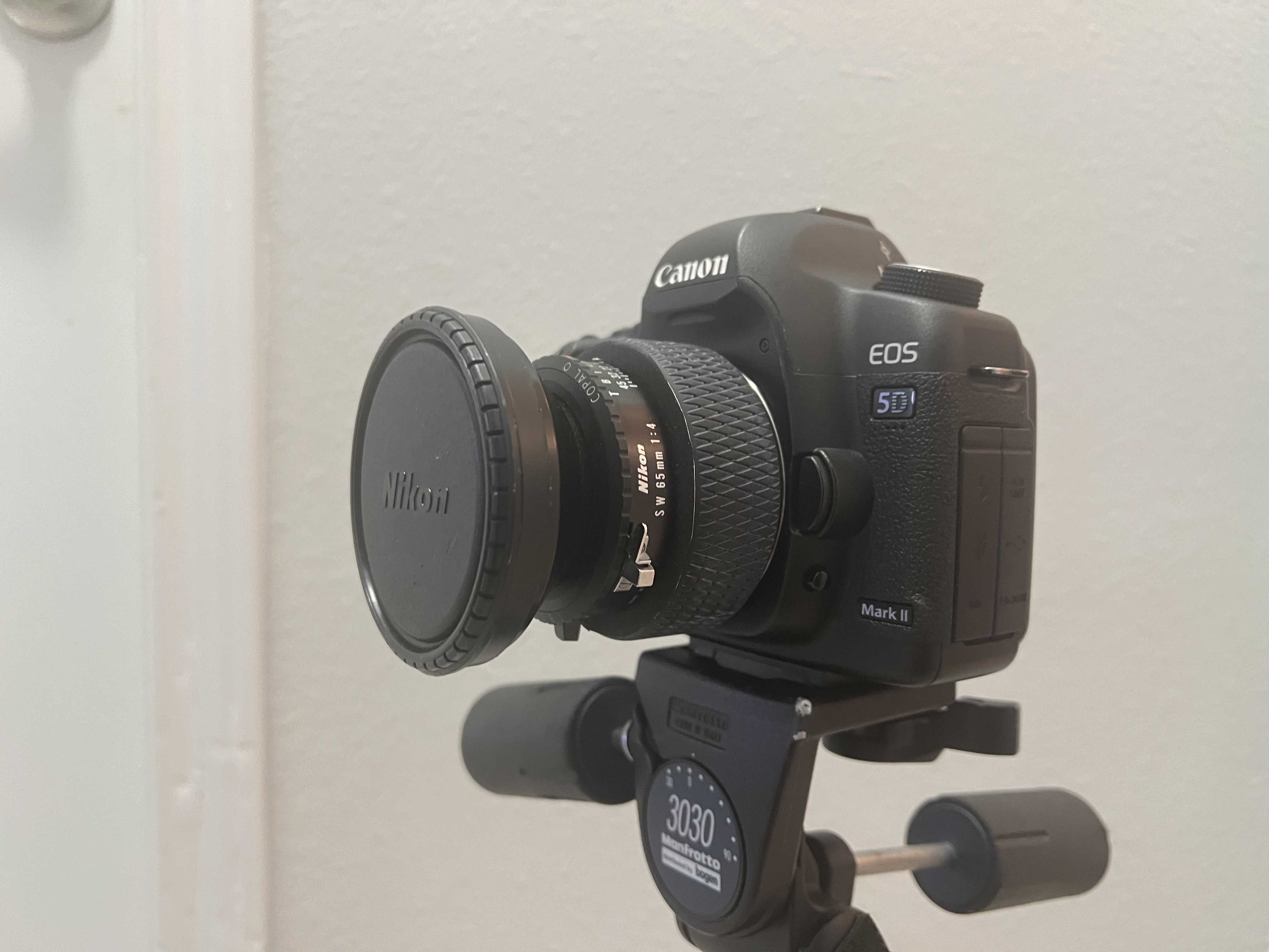 Nikkor SW 65mm f4 to Canon EOS EF