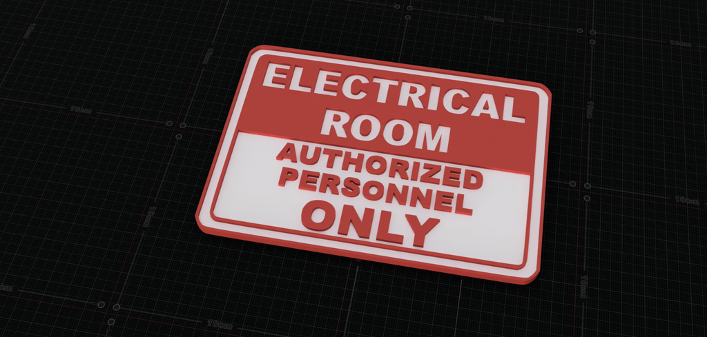 Electrical Room Authorized Personnel Only Sign