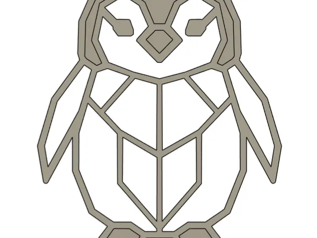 Pingouin - Minimalist geometric illustration