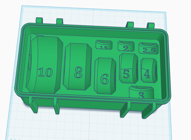 An organization box for the Spring Bending Tool Models