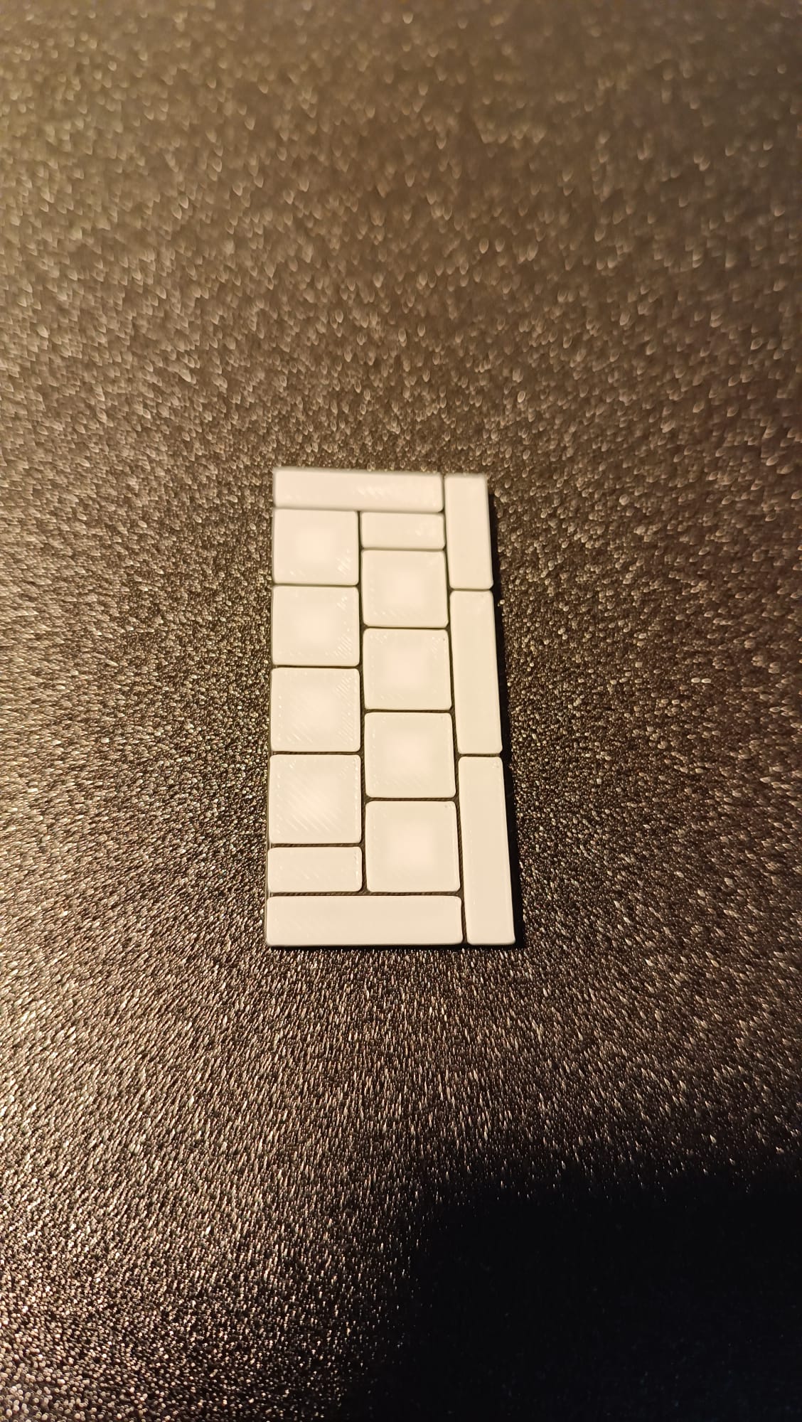 H0 Bahnsteig Quadratisches Muster Endstück 55 x 3