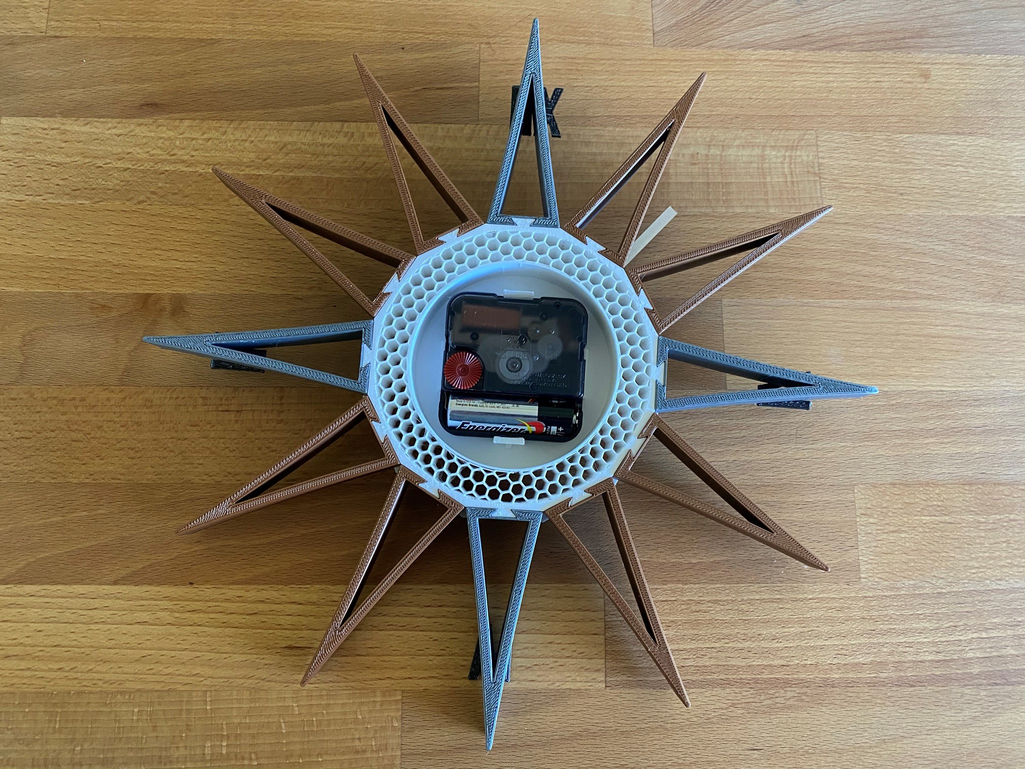Miniatura 3 do modelo 3D Wall clock 3D print model