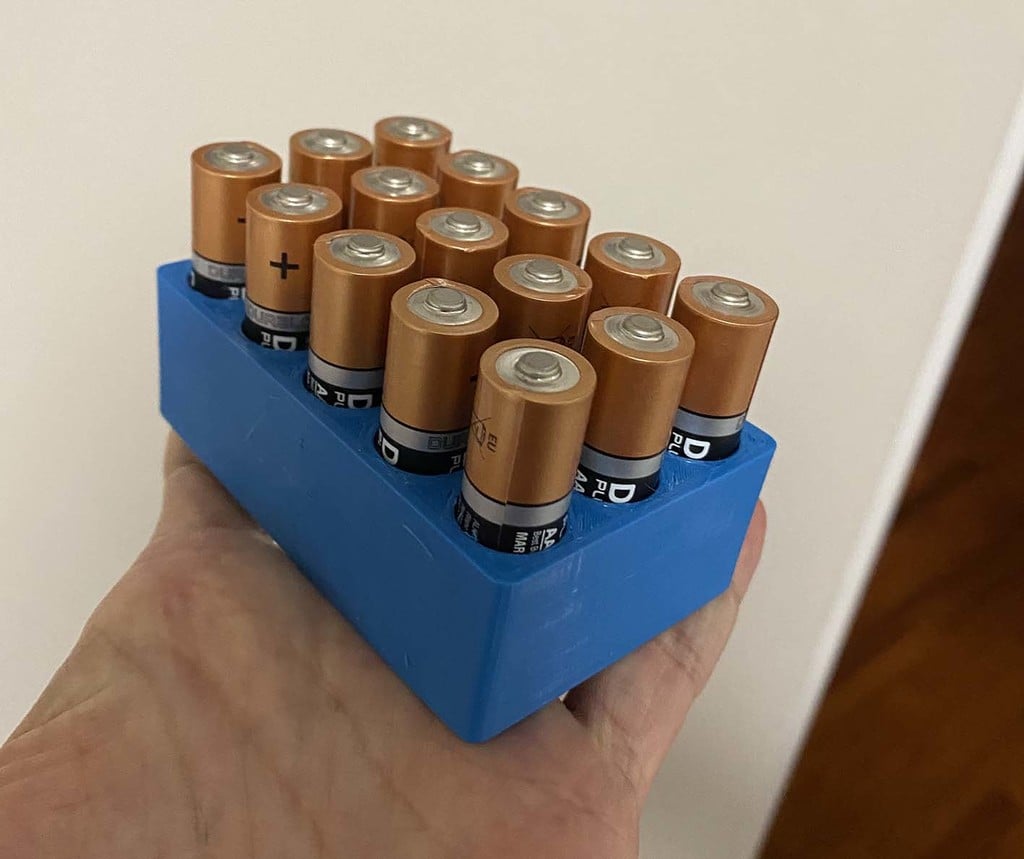AA Battery Holder von Stefano Ungarelli Kostenloses STLModell