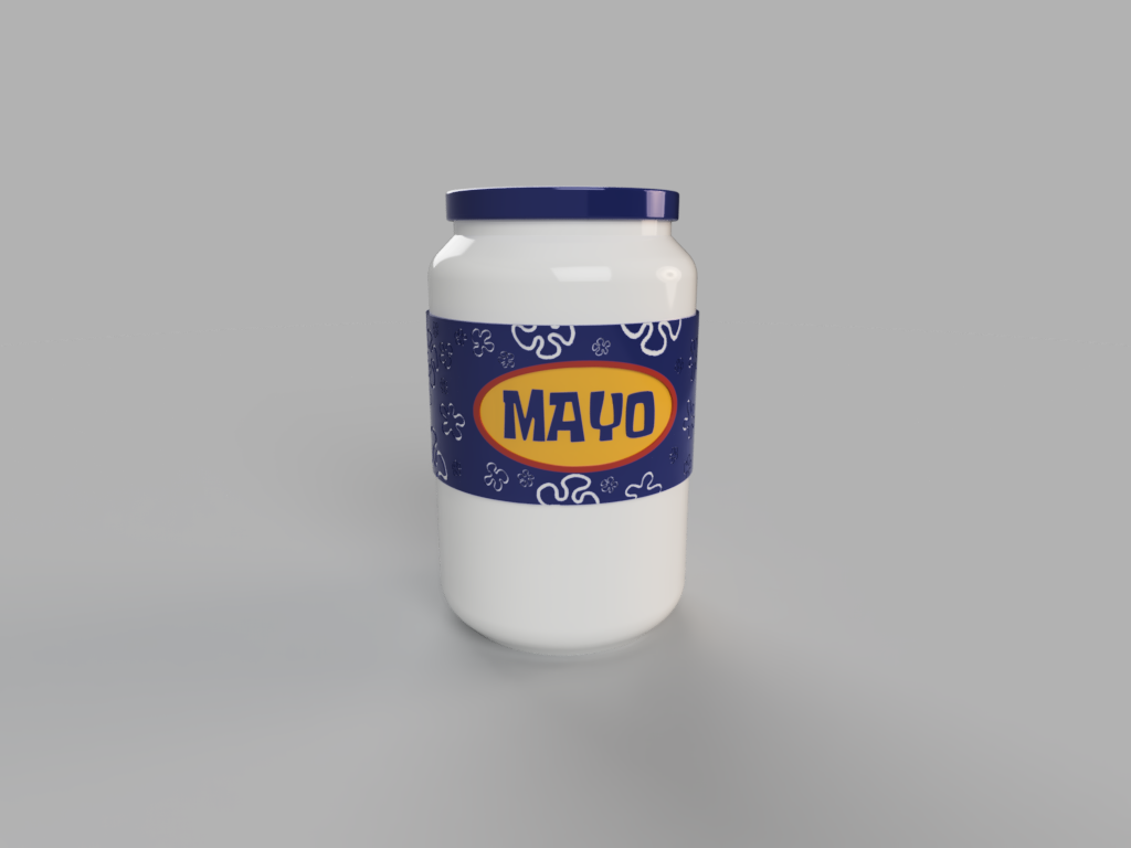 A (Musical) Jar of Mayonnaise by CaptainHawaii Download free STL