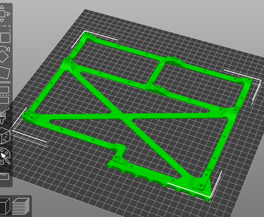 ATX Motherboard Tray with m3 heat set inserts