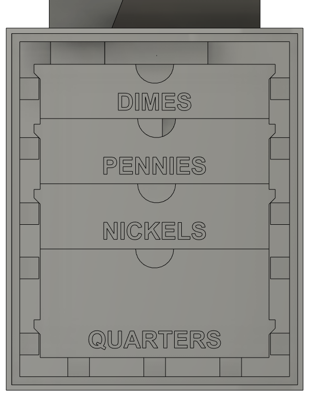 Drawers with Slides for Rocco's Coin Sorting Vault