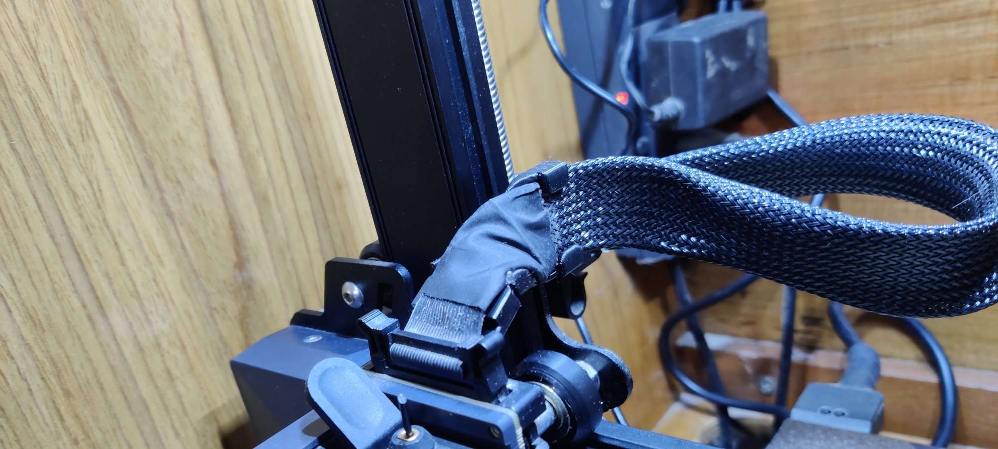 Ender 3 s1 twisted ribbon cable guard no screw 3D model thumbnail