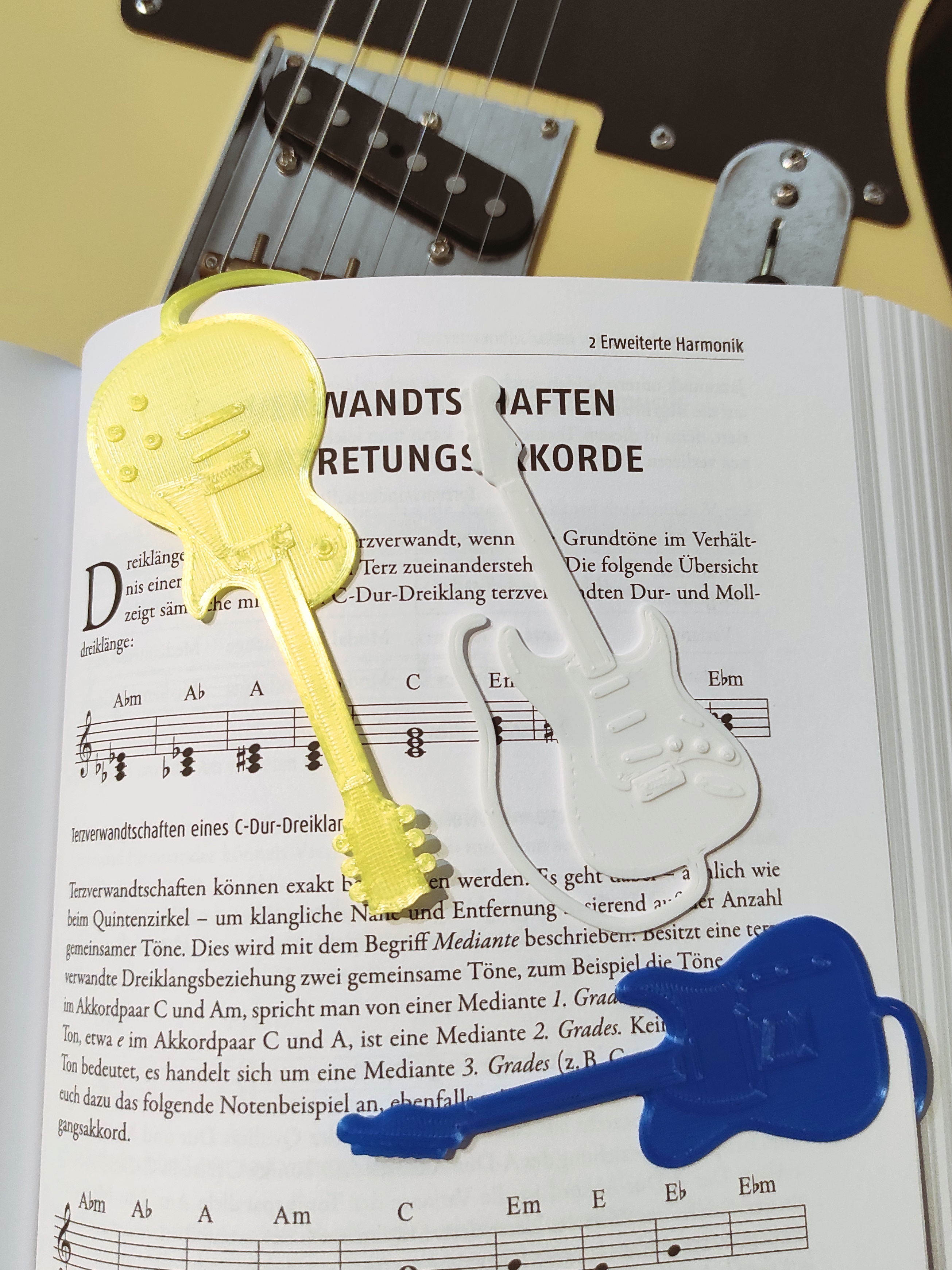 Electric Guitar Bookmark