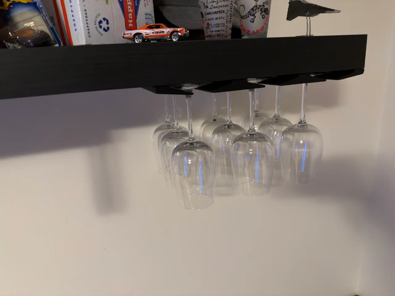 Wine Glass Holder for IKEA shelf by Leon Kabel | Download free STL model |  Printables.com